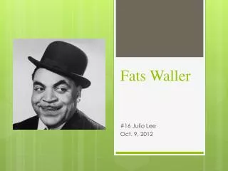 Fats Waller