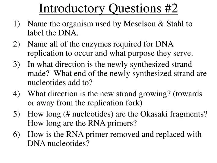 introductory questions 2