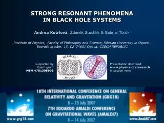 STRONG RESONANT PHENOMENA IN BLACK HOLE SYSTEMS