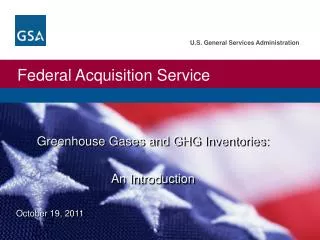 Greenhouse Gases and GHG Inventories: An Introduction