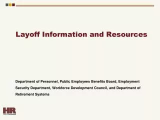 Layoff Information and Resources