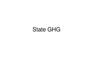 State GHG