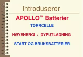 introduserer