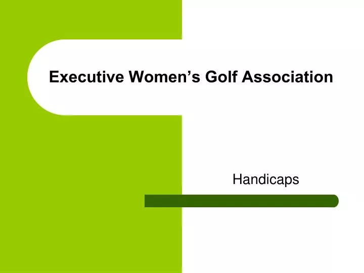 executive women s golf association
