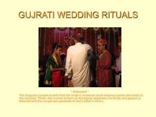 GUJRATI WEDDING RITUALS