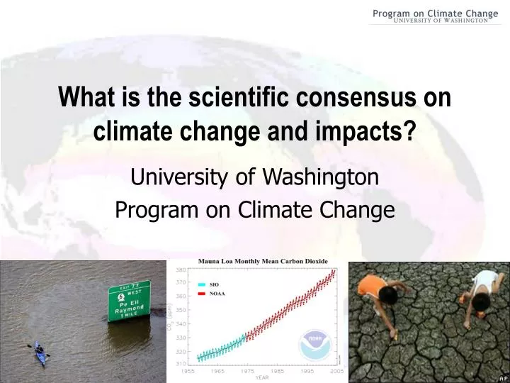 university of washington program on climate change