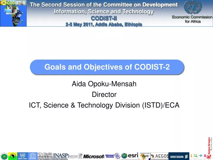 goals and objectives of codist 2