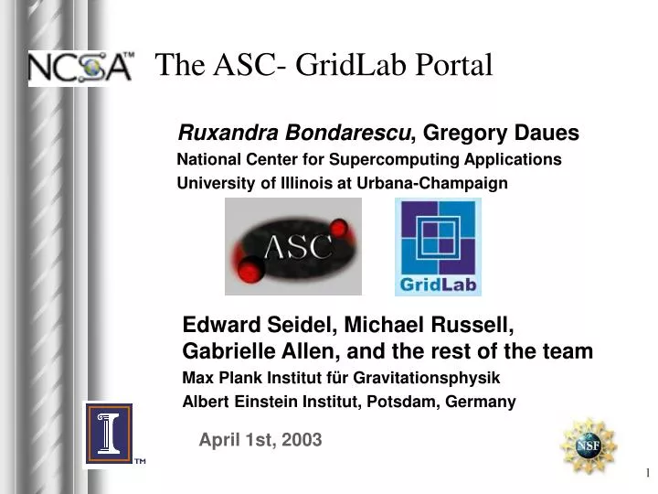the asc gridlab portal