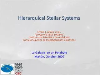 Hierarquical Stellar Systems