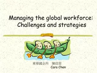 Managing the global workforce: Challenges and strategies