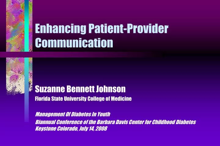 enhancing patient provider communication