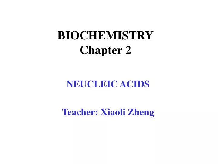 biochemistry chapter 2