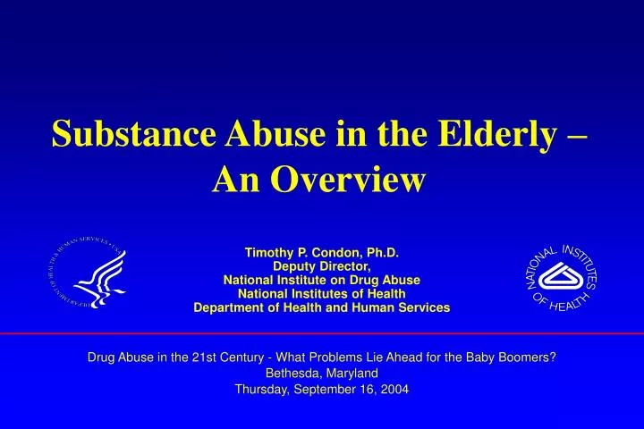substance abuse in the elderly an overview