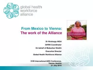 From Mexico to Vienna: The work of the Alliance