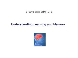 Understanding Learning and Memory