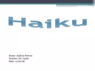 Haiku