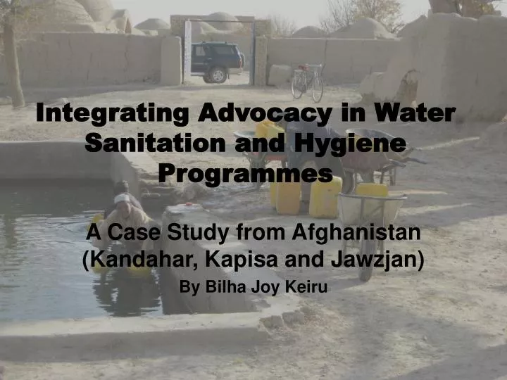 integrating advocacy in water sanitation and hygiene programmes