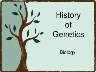 History of Genetics
