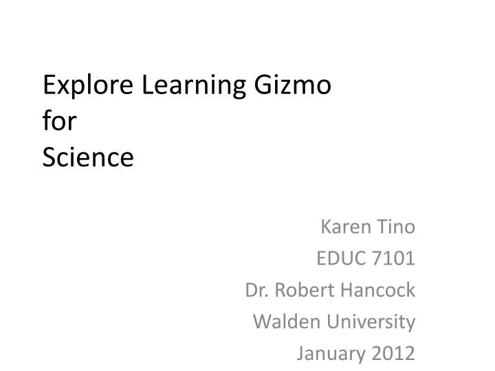 explore learning gizmo for science