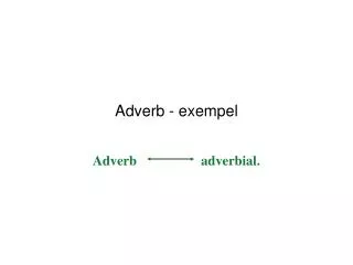 adverb exempel