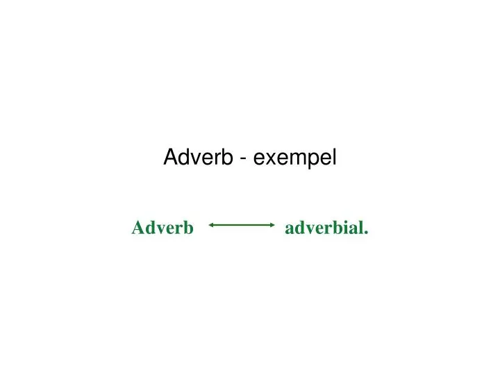 adverb exempel
