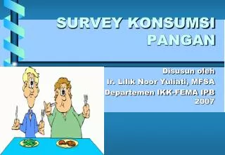 survey konsumsi pangan
