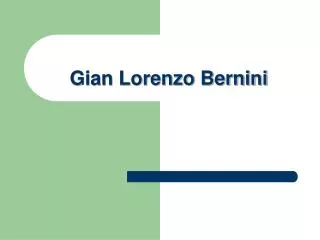 gian lorenzo bernini