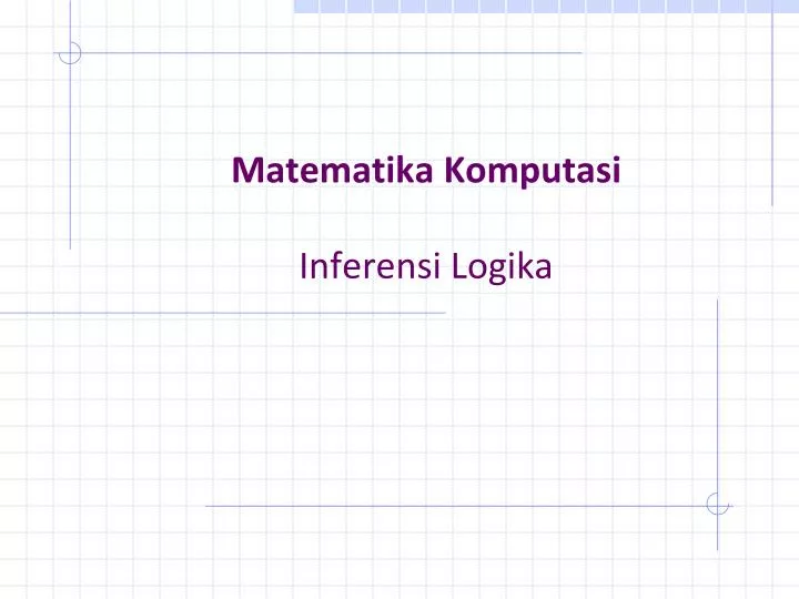 matematika komputasi inferensi logika