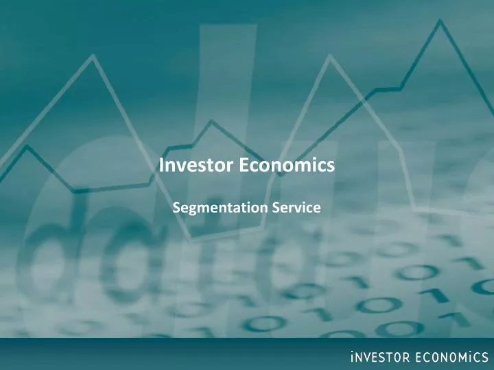 investor economics segmentation service