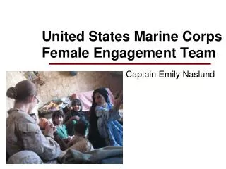 United States Marine Corps Female Engagement Team