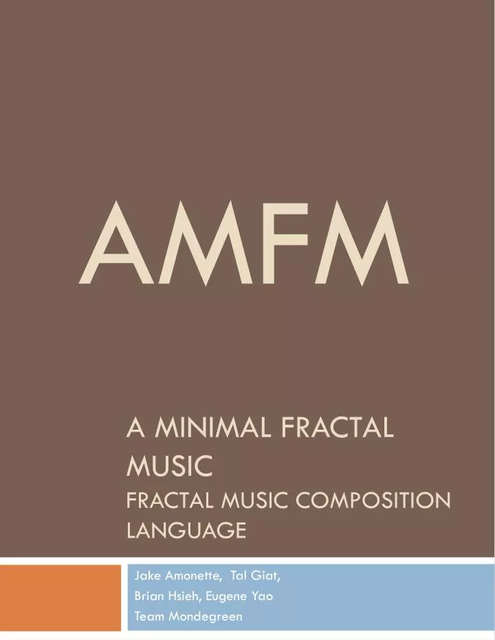 a minimal fractal music fractal music composition language