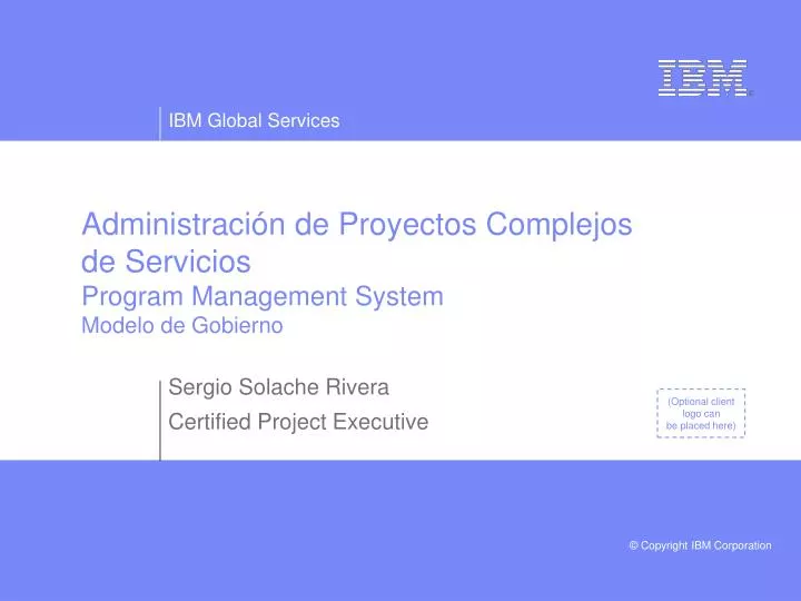 administraci n de proyectos complejos de servicios program management system modelo de gobierno