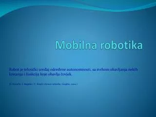 mobilna robotika
