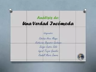 an lisis de una verdad inc moda