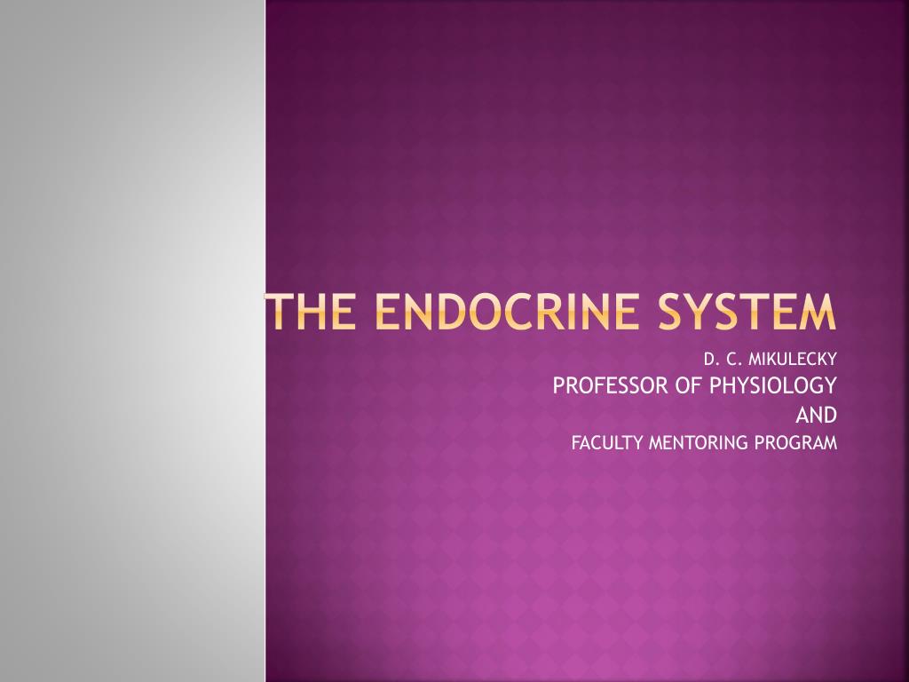 PPT - THE ENDOCRINE SYSTEM PowerPoint Presentation, free download - ID ...