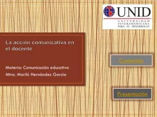 l a acci n comunicativa en el docente
