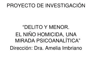 proyecto de investigaci n
