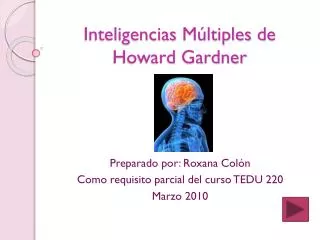 inteligencias m ltiples de howard gardner