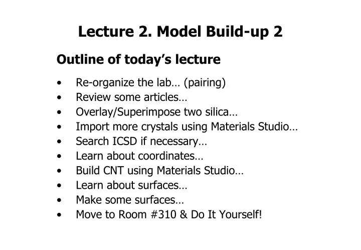lecture 2 model build up 2