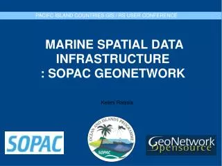 MARINE SPATIAL DATA INFRASTRUCTURE : SOPAC GEONETWORK