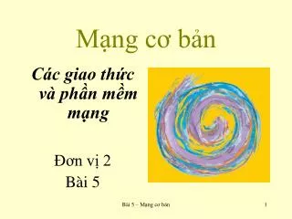 m ng c b n