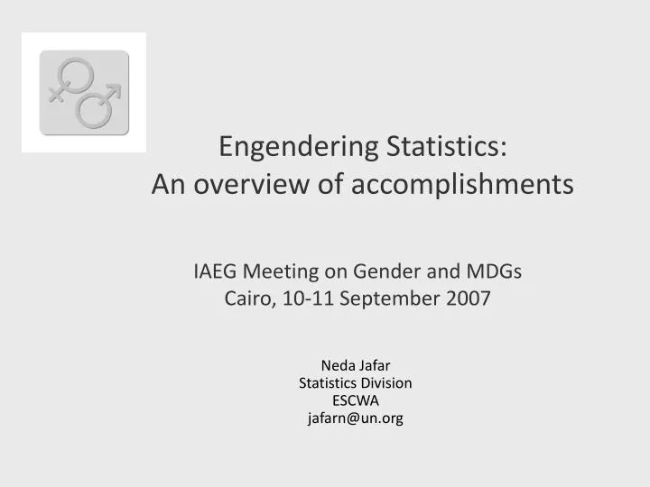iaeg meeting on gender and mdgs cairo 10 11 september 2007
