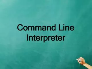 command line interpreter