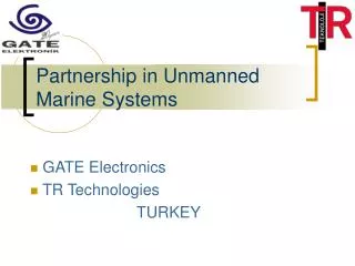 Partnership in U nmanned Marine Systems