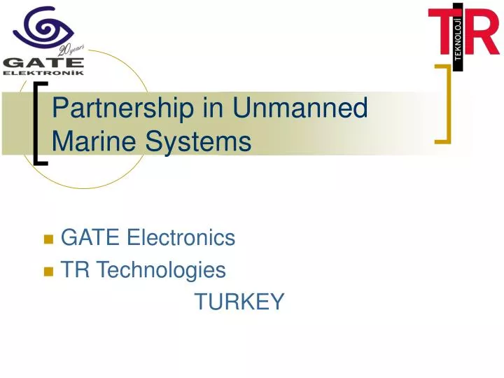 partnership in u nmanned marine systems