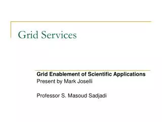Grid Services