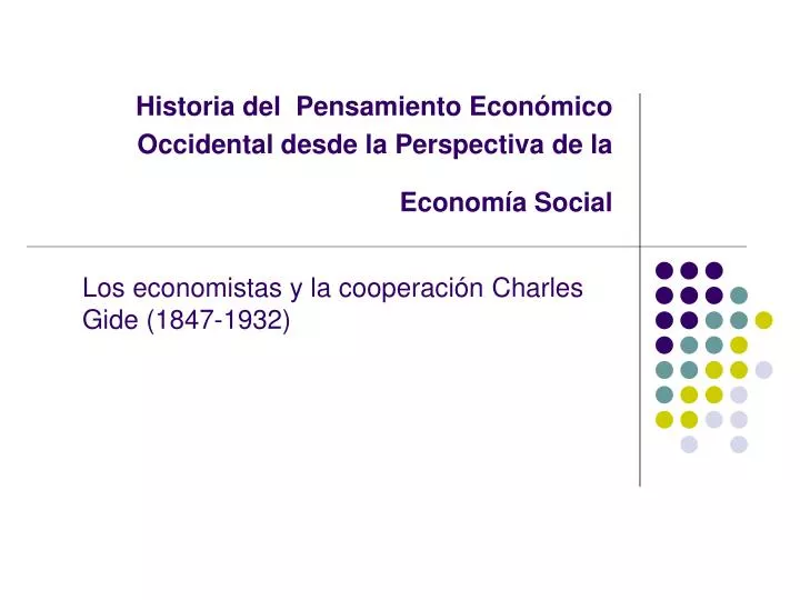 historia del pensamiento econ mico occidental desde la perspectiva de la econom a social