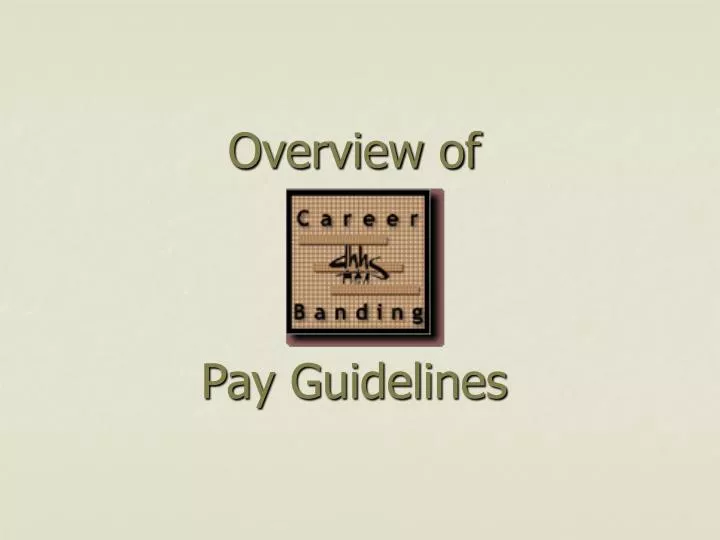 overview of pay guidelines