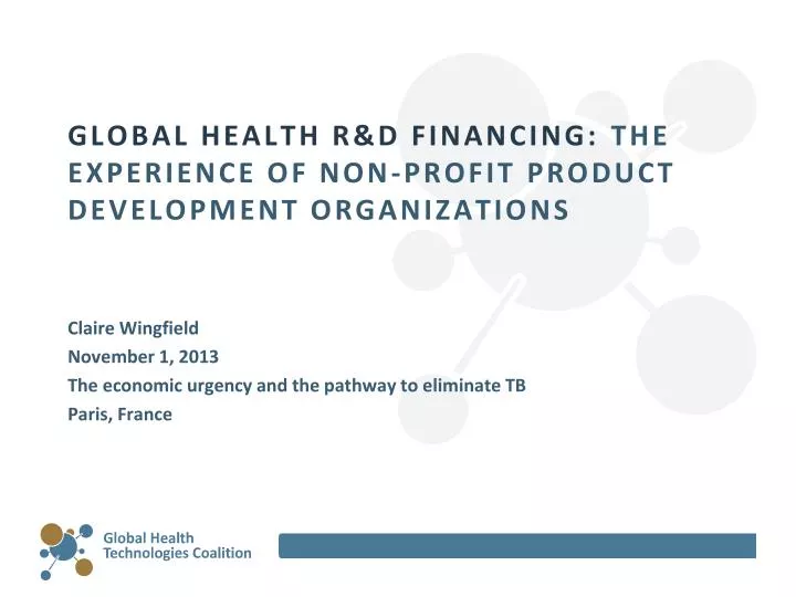 global health r d financing the experience of non profit product development organizations