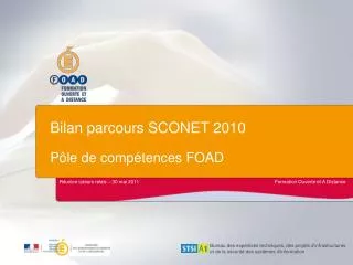 bilan parcours sconet 2010 p le de comp tences foad